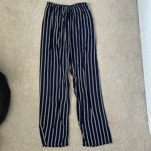 Brandy Melville striped 100% rayon pants